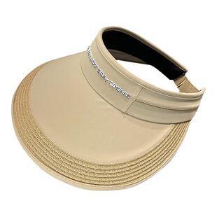 帽子女款2026新款夏季大帽檐空顶帽百搭出游海边度假防晒帽遮阳帽