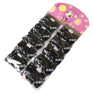 留芳橡皮筋扎头发圈舞蹈盘头高弹力毛线黑色头绳发绳流芳小马尾