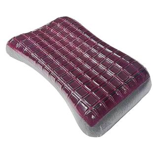 高端红石榴护颈凝胶枕头枕芯冰凉感女士成人矮玫瑰鸿运当头记忆棉