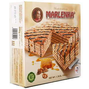 临期捷克进口提拉米苏西式点心美兰卡蜜莲卡Marlenka蜂蜜蛋糕糕点