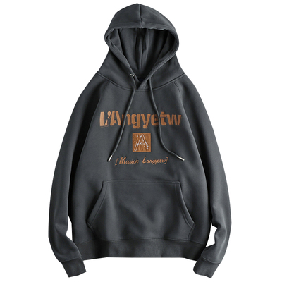 美式休闲时尚加绒加厚卫衣