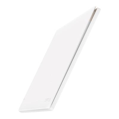 欧普超薄哑光开关插座奶油风面板单双开多控家用开关T02致享白