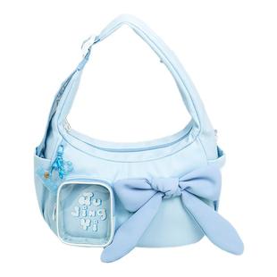 the junco官方蜜橘斜挎包女款可爱大容量通勤单肩包女生轻便痛包