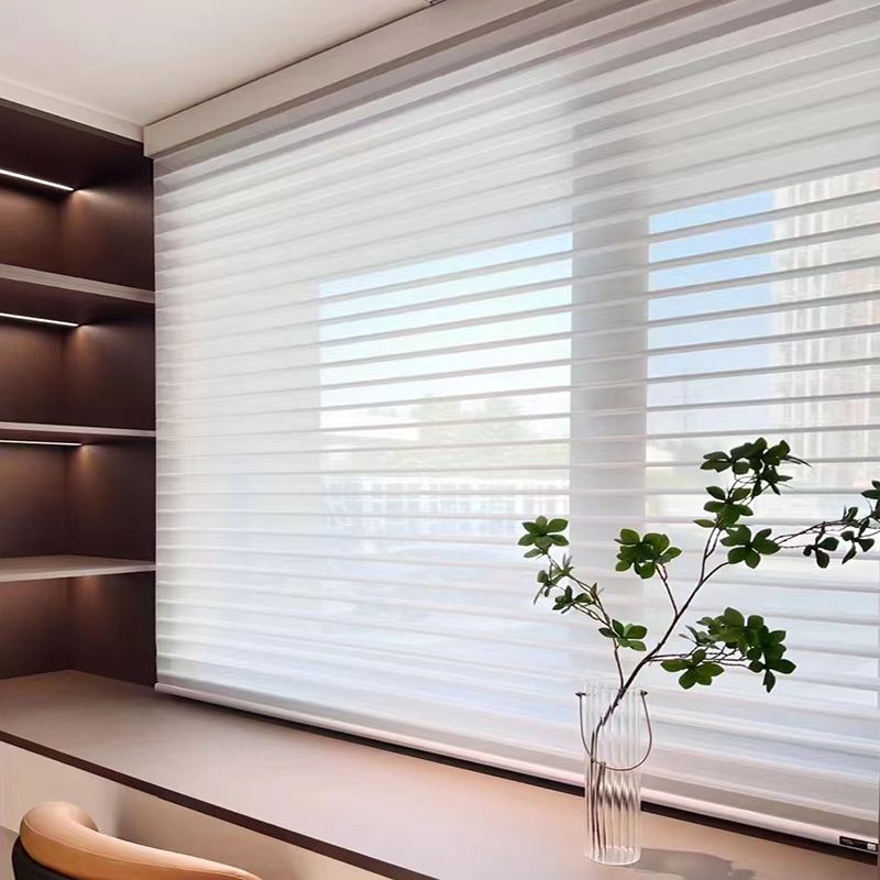 香格里拉调光卷帘卧室布百叶拉帘客厅厨房阳台办公升降免打孔窗帘