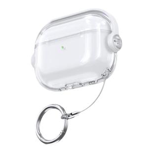 适用于苹果airpodspro3保护套airpods3保护壳pro2保护壳airpods4保护套防摔锁扣创意支架小众ins透明软壳新款