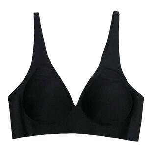 内衣聚拢收副乳防下垂小胸妹子专用夏薄款无痕无钢圈背心式文胸女
