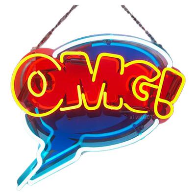 霓虹灯玻璃管波普漫画风装饰灯