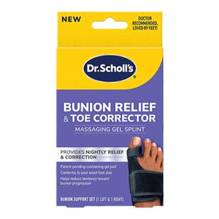 美国爽健Dr.scholl大脚趾外翻矫正器护脚套足外翻分趾分离脚骨