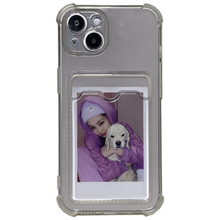 勤仕 透明DIY打印放照片iphone15适用苹果14promax手机壳13情侣11拍立得12Pro定制13mini小卡包套8p软硅胶16