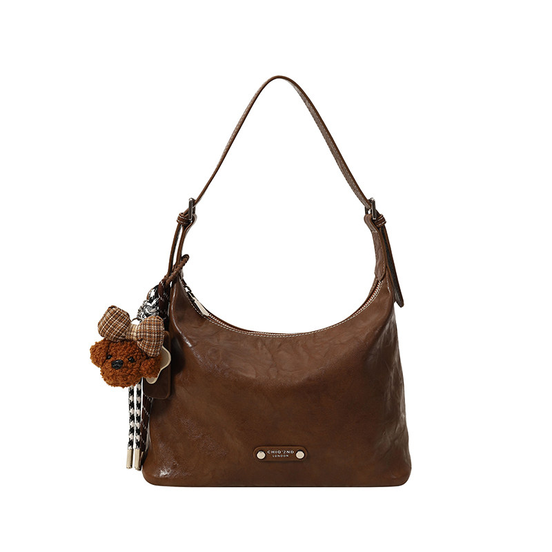 南风Chio2nd 早秋冷萃托特包包女士复古肌理质感腋下包单肩斜挎包