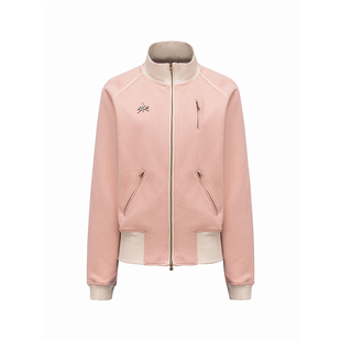 APRIORITY先验 肘部拼接螺纹立领插肩袖廓形双拉链开衫卫衣外套