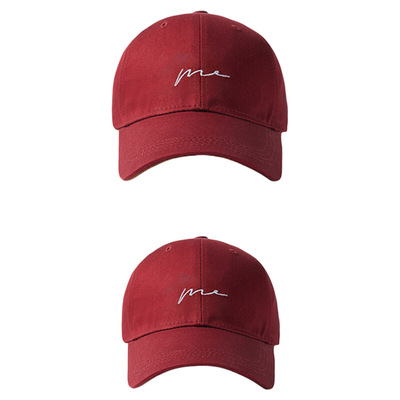 酒红色大头围帽子棒球帽显脸小女