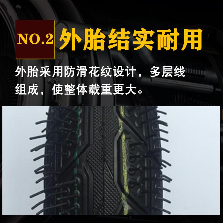 老虎车轮子250/350-4橡胶充气两轮手推车300-8搬运车冲气轱辘轮胎