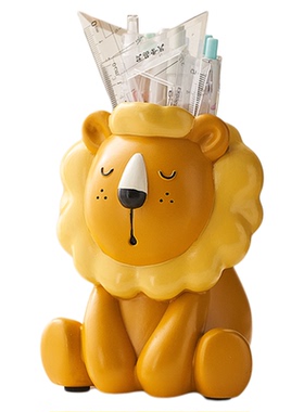 创意可爱卡通摆件笔筒办公室桌面