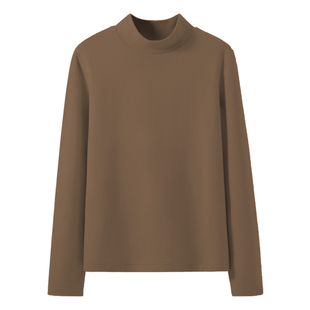 半高领打底衫2025春季新款气质洋气长袖chic风上衣女时尚百搭内搭