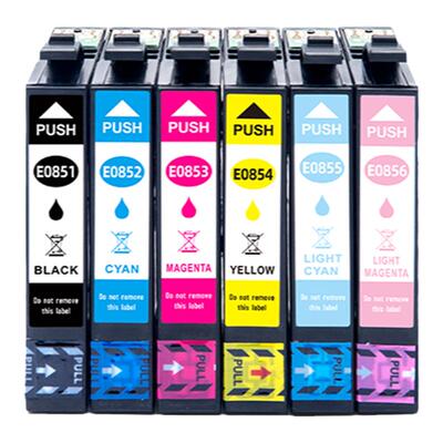 适用爱普生T0851墨盒85N墨盒T0851N EPSON PHOTO 1390 R330 T60一体机墨盒T60微信打印机墨盒T085N/85N墨水盒