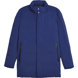 圣大保罗男士羽绒服秋冬男装休闲立领简约百搭灰鸭绒修身保暖外套