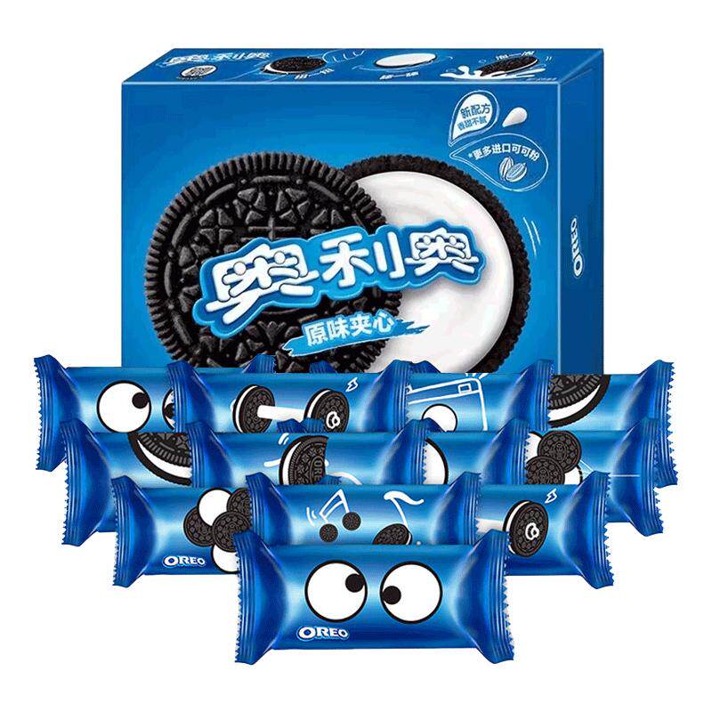 奥利奥夹心饼干388g/582g盒原味巧克力味早餐充饥休闲零食礼盒