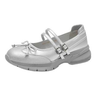 大东玛丽珍运动鞋女2026新款春季百搭厚底增高鞋软底休闲芭蕾单鞋