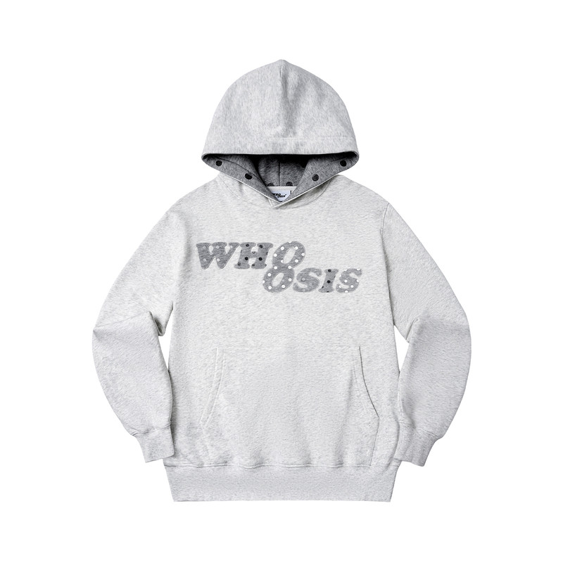 WHOOSIS（不知其名）闪粉波点贴布绣帽衫卫衣秋冬休闲潮流男女