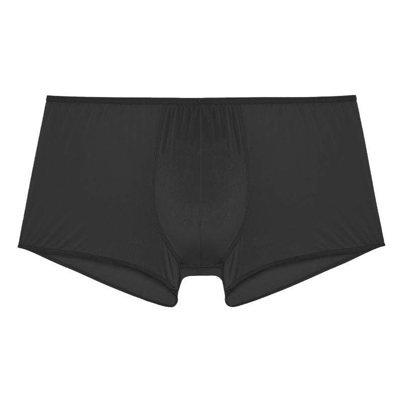 法国HOM内裤男士无痕冰丝薄款无感透气中腰四角短裤平角裤正品