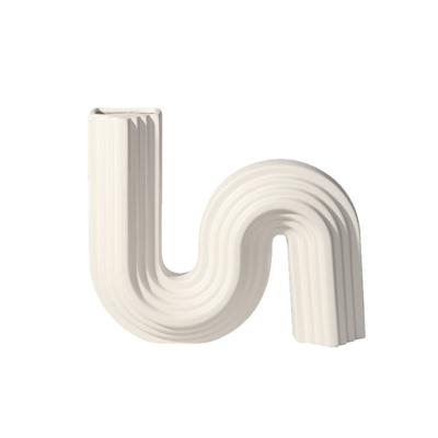 Homeside花瓶陶瓷几何S形北欧风