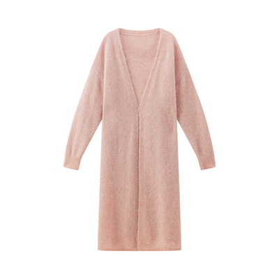 GJHJ超幼马海毛马甲开衫毛衣套装