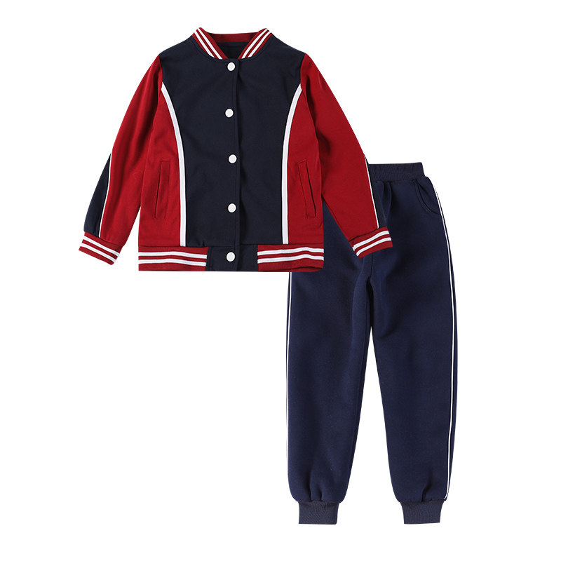 幼儿园园服中小学班服春秋装棒球服儿童校园风表演服校服定制逸龙