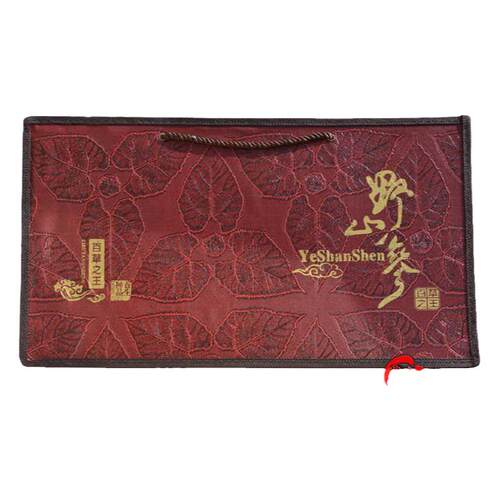 量大包邮野山参礼品袋特产手提袋手拎兜吉林梅花鹿产品包装仿皮袋