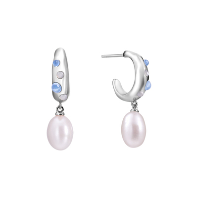 ARSIS流光波光月影耳坠精致