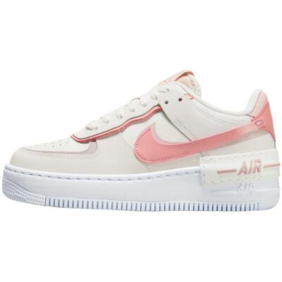 【自营】Nike耐克女鞋米白粉双勾 空军一号低帮板鞋DZ1847-001