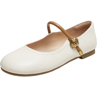 TATA他她女鞋春款方跟鞋子时尚百搭单鞋真皮玛丽珍鞋YFF03CQ5奥莱