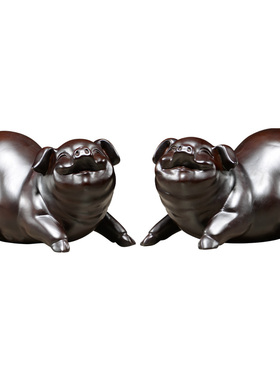 刺史风水客厅生肖猪红木工艺品