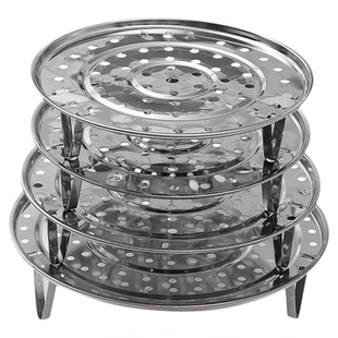 蒸盘304不锈钢蒸屉蒸盘家用蒸帘蒸架通用电饭煲篦子小锅蒸笼神器