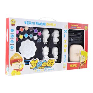 西游记考古挖掘玩具送石膏娃娃彩绘孩子diy动手益智玩具大礼盒装