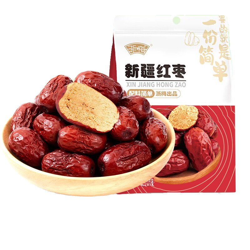 浙梅新疆红枣500g新疆特产灰枣大枣正宗即食免洗煲汤煮粥零食红枣