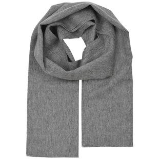 灰色羊毛围巾女士秋冬季加厚保暖纯色围脖亲肤不扎柔软100%羊羔毛