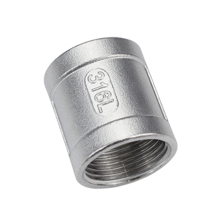 316L不锈钢内丝管箍/不锈钢精铸内丝直接 铸造内丝4分 6分 1寸2寸