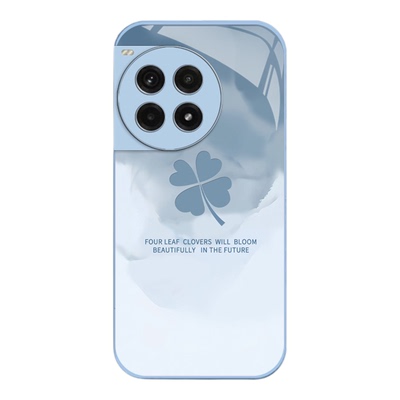 四叶草适用一加ACE5手机壳ACE5Pro玻璃壳1+ACE3男ACE2v全包oneplus 13女12/11/10/9液态9rt/9Pro潮新款保护套