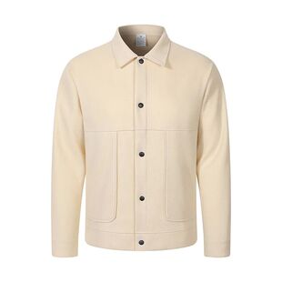 欧美风翻领夹克男商务休闲外套通勤穿搭男装 Men's collar jacket
