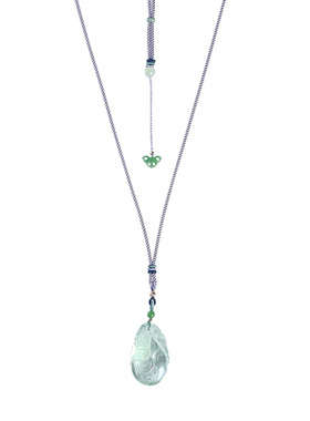 原创天然水晶项链女款毛衣链礼物