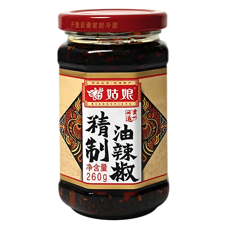 苗姑娘精制油辣椒260g