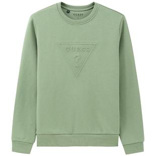 GUESS女士时尚圆领倒三角LOGO卫衣-RL3K5453C