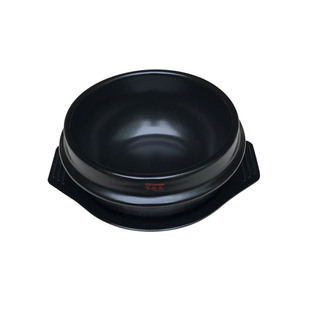 明火电陶炉用韩国拌饭专用石锅大酱汤平底干烧煲米线黄焖鸡小砂锅