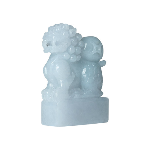 张小凤 孤品翡翠印章 糯冰玉石空白书法书画藏书章压角章文房摆件挂件收藏礼盒礼品