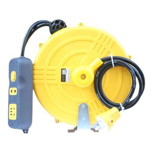 电鼓自动回卷线盘卷线器伸缩线盘电源收缩插座线鼓排插接拖带线板