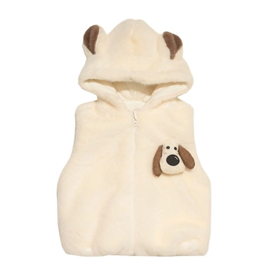 拉夏贝尔男童冬季马甲时髦儿童新款加绒加厚坎肩宝宝冬装外穿背心