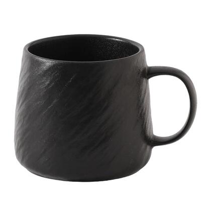 简约石纹马克杯大容量高级感水杯