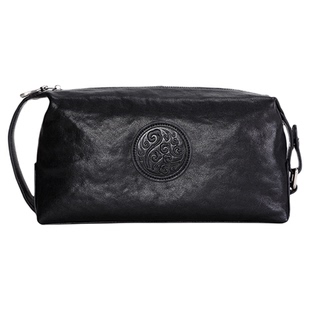 冷兽男士手拿包真皮手包大容量商务青年手抓包头层牛皮时尚休闲