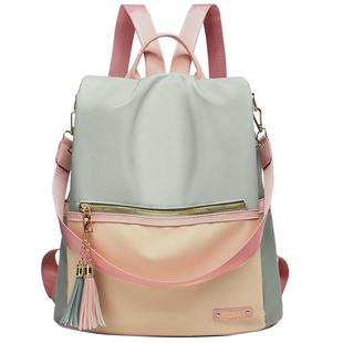 牛津布防盗女士双肩包2025新款女时尚双肩包包大学生简约双肩背包